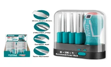 9PCS INTERCHANGEABLE SCREW DRIVER SET (THT250906)
