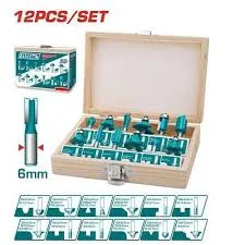 12PCS ROUTER BITS SET 6MM (TACSR0121)