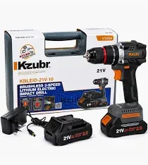 KZUBR CORDLESS BRUSHLESS 2 SPEED IMPACT DRILL